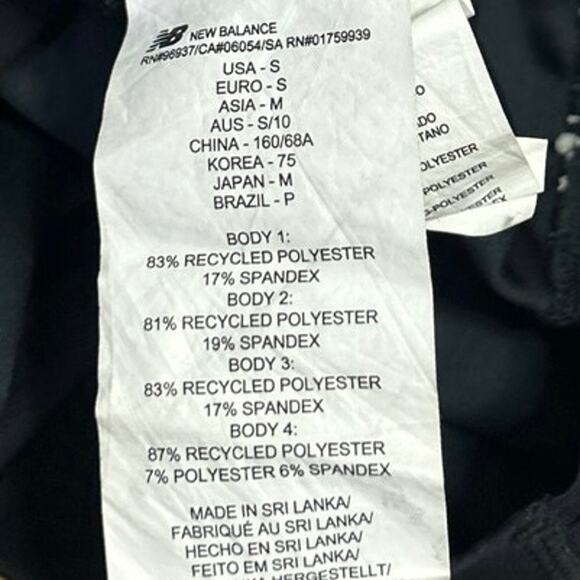 New Balance Q SPEED Shape Shield Black Skinny High Rise Workout Leggings Pants S - Picture 5 of 5